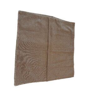 2 - 24” Envogue whip-stitched 100% cotton cloth napkin natural Boho Neutral